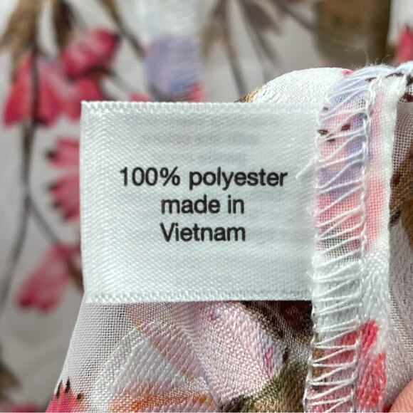 Lane Bryant Floral Semi Sheer Pastel Garden Spring Wrap Floral Blouse Wrap 18 - Picture 9 of 11